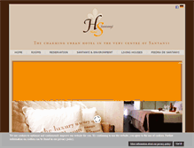 Tablet Screenshot of hotel-santanyi.com